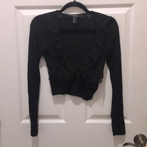 Forever 21 Long Sleeve Crop Top